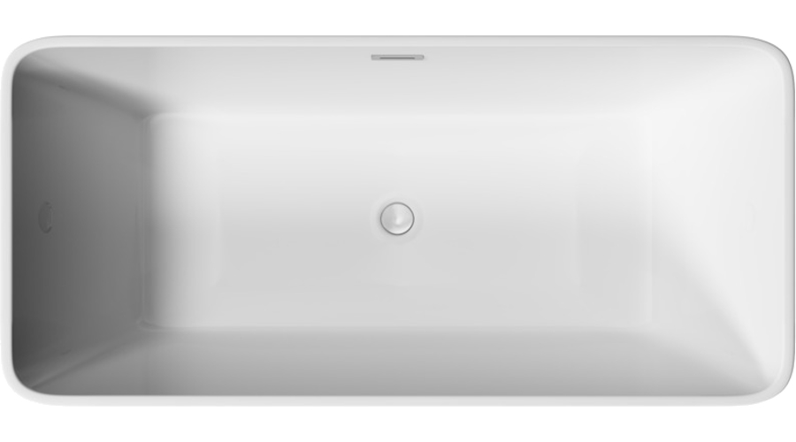 Ванна акриловая Sancos Dama 170x80 см белая FB05 (детальная фотография), современныe, hi-tech