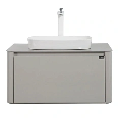 Тумба с раковиной подвесная Black&White Universe 915800 80 см МДФ