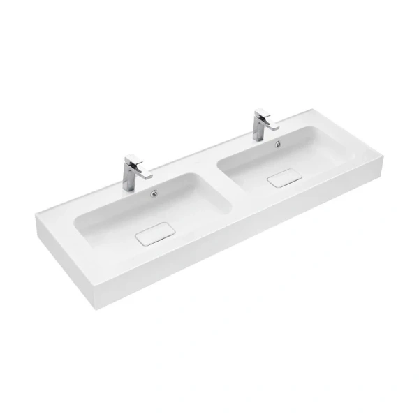 Раковина Акватон Ричмонд 150 см белая 1A70573KRD010 (детальная фотография), большая, прямоугольной формы, широкая