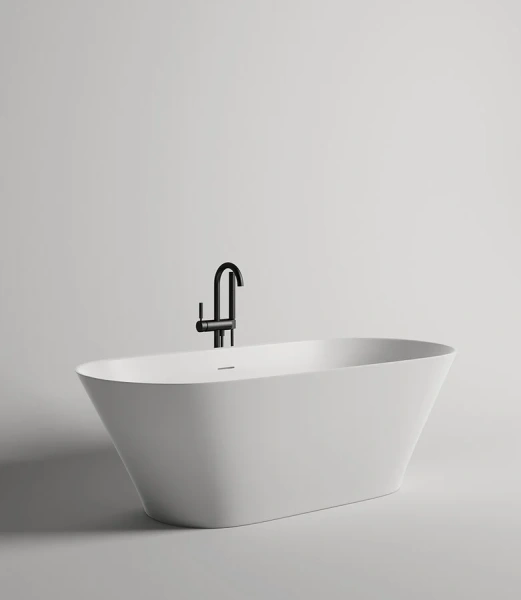 Ванна из искусственного камня Salini Mona 180x80 см белая 102911G (детальная фотография)