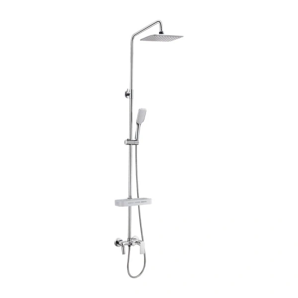 Душевая стойка Lemark Tropic хром LM7002C (детальная фотография), с тропическим душем