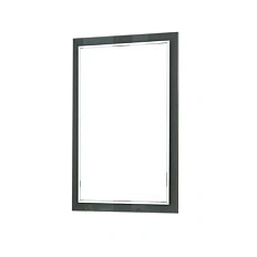 Зеркало с подсветкой Boheme Lucido 70 см глянцевый графит