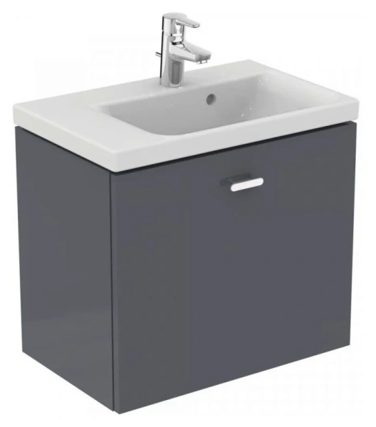Тумба под раковину подвесная Ideal Standard Connect Space 60 см серая глянцевая E0314KR (детальная фотография)