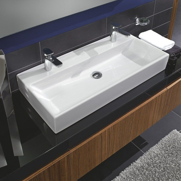 Раковина Villeroy & Boch Memento 120 см цвет альпийский белый White Alpin 5133C401 (детальная фотография), современные, hi-tech