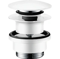 Донный клапан для раковины Hansgrohe белый матовый