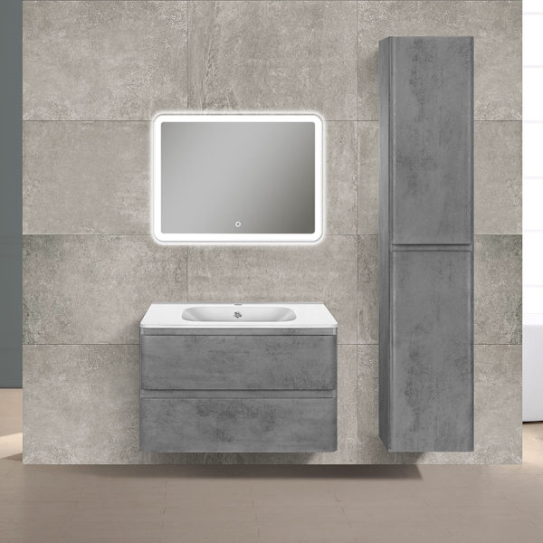 Тумба под раковину подвесная Vincea Vico 79 см Beton VMC-2V800BT (детальная фотография), современная, hi-tech, лофт