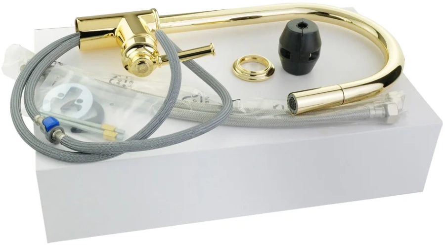 Смеситель для кухни Migliore Ermitage Mini золото 31528 (детальная фотография), на мойку, на столешницу