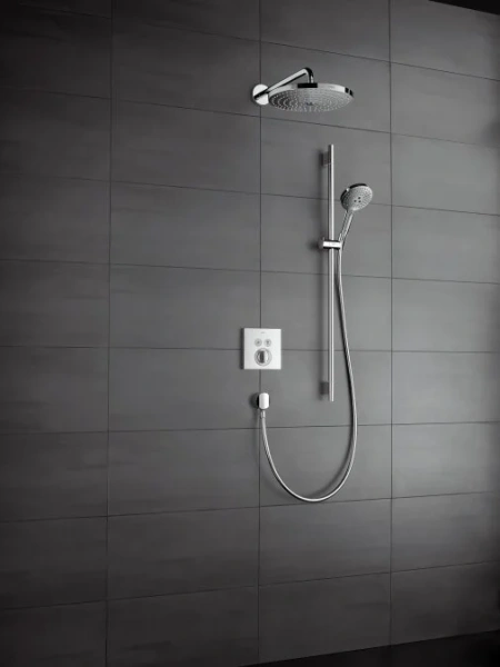 Смеситель для душа Hansgrohe ShowerSelect 15768000 для 2 потребителей (детальная фотография), хром