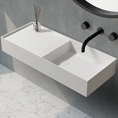 Раковина Abber Stein 80 см белая матовая