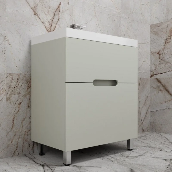 Тумба под раковину напольная Style Line Матис 70 см олива ЛС-00002435 (детальная фотография), напольная, пристенная
