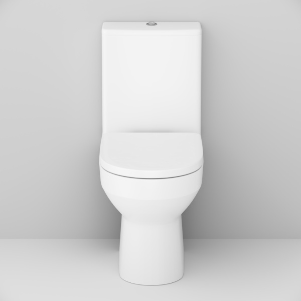 Унитаз компакт Am.Pm Spirit 2.0 безободковый C708600WH (детальная фотография), с горизонтальным, прямым выпуском, с прямым выпуском