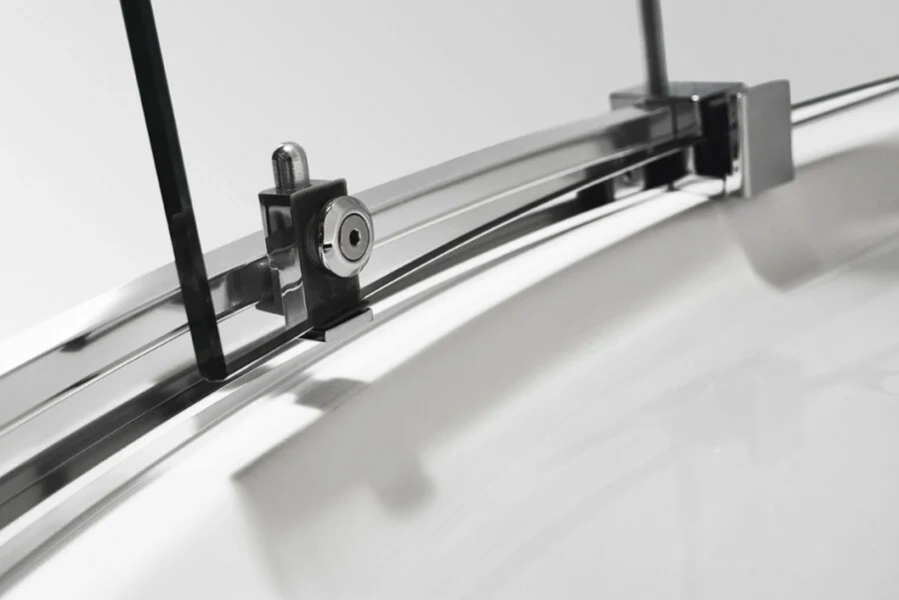 Душевой уголок Cezares Stylus M 90х90 см квадратный STYLUS-O-M-A-2-90-C-Cr (детальная фотография), 90х90