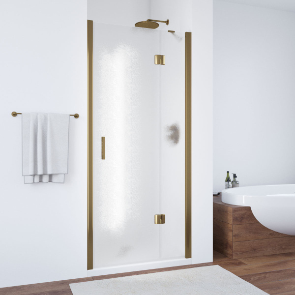 Душевая дверь профиль бронза стекло шиншилла Vegas-glass AFP TUR NOVO 100 05 02 R (детальная фотография)