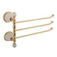 Полотенцедержатель Migliore Olivia белая керамика, золото