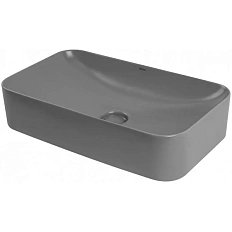 Раковина Abber Rechteck 60,5 см серая матовая
