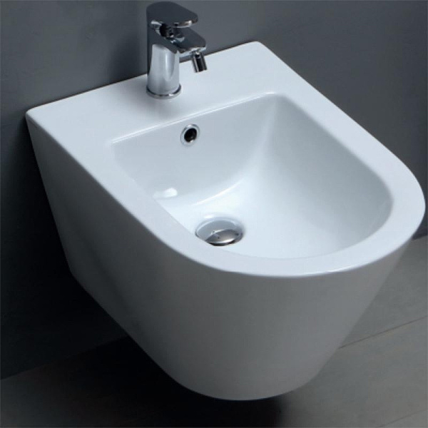 Биде подвесное Azurra Forma белое FMBKS000000MBI*1/(FOR500/SOSK bi*1) (детальная фотография), современные, hi-tech