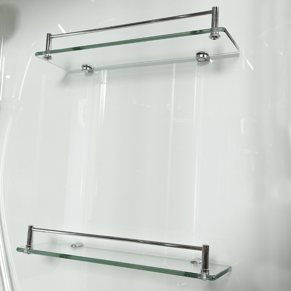 Душевая кабина Deto A102 120х80 см с led подсветкой и гидромассажем (детальная фотография), стеклянные, прозрачные