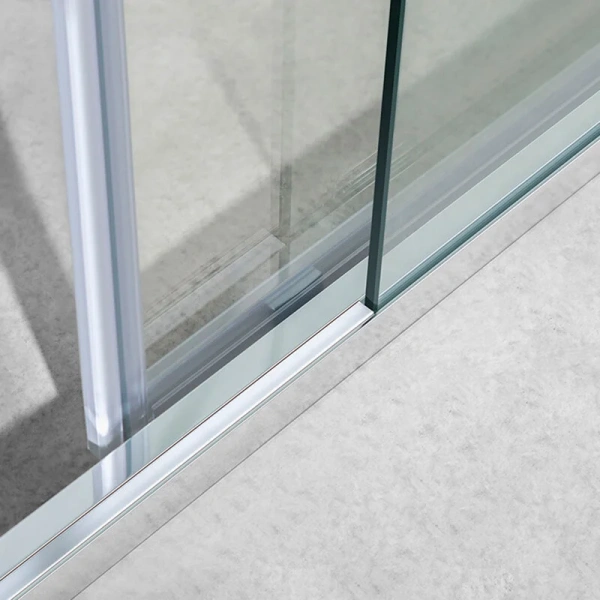 Душевой уголок Vincea Slim-U 90х90 см профиль черный VSS-2SU900CLB (детальная фотография), прозрачные