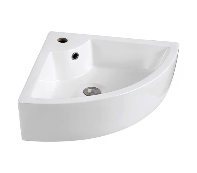 Раковина Акватек 32.5 см угловая AQ5166A-00 (детальная фотография), подвесные, пристенные, угловые