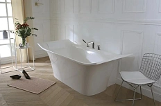 Ванна из искусственного камня Jacob Delafon Grands Boulevards 180x90 см белая