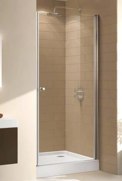 Душевая дверь в нишу Cezares Eco 85 см стекло Punto ECO-O-B-1-85-P-Cr (детальная фотография)