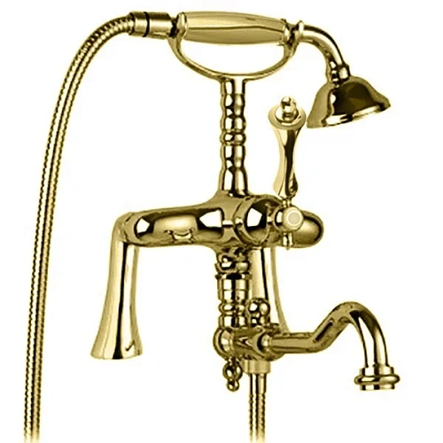 Смеситель для ванны Cezares Margot золото 24 карат - фото 5