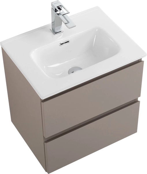 Тумба под раковину подвесная BelBagno Kraft 50 см бежевый матовый KRAFT 39-500/390-2C-SO-СO (детальная фотография), подвесная, пристенная