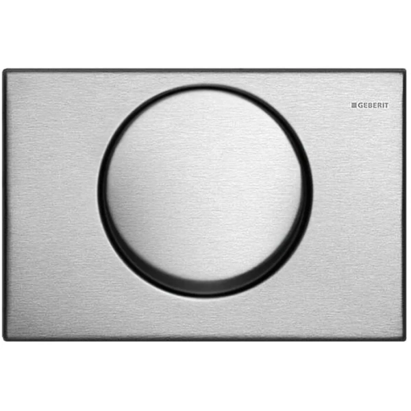 Клавиша смыва Geberit Delta 10 нержавеющая сталь 115.108.00.1 (детальная фотография)