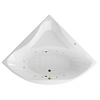 Ванна гидромассажная Excellent Glamour Nano 150 x 150 см, цвет белый/золото, WAEX.GLA15.NANO.GL