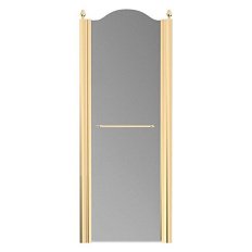 Душевая дверь в нишу Migliore Diadema 90 см профиль золото стекло матовое правая