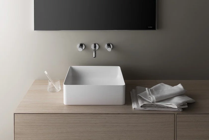 Раковина Laufen Living 36 см белая 8.1143.3.000.112.1 (детальная фотография), накладные (на столешницу)