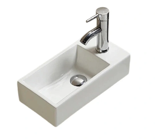 Раковина GID Suspendido N9270L 41 см левосторонняя белая - фото 3