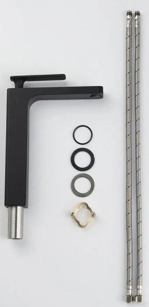 Смеситель для раковины Timo Torne черный 4311/03F (детальная фотография), черные