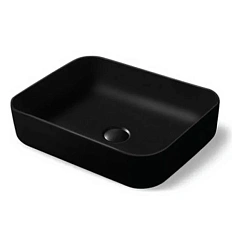 Раковина Vincea 50 см накладная, черная матовая