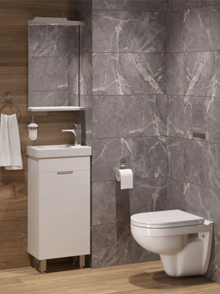 Унитаз подвесной Sanita Lux Best с сиденьем микролифт WC.WH/Best/DM/WHT.G/S1 (детальная фотография), с горизонтальным, прямым выпуском, с прямым выпуском