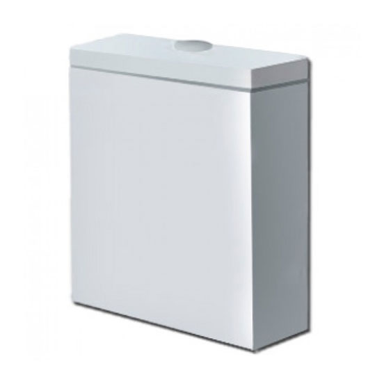 Бачок для унитаза, цвет белый, Azzurra Nuvola NUV400/MBL bi (детальная фотография)