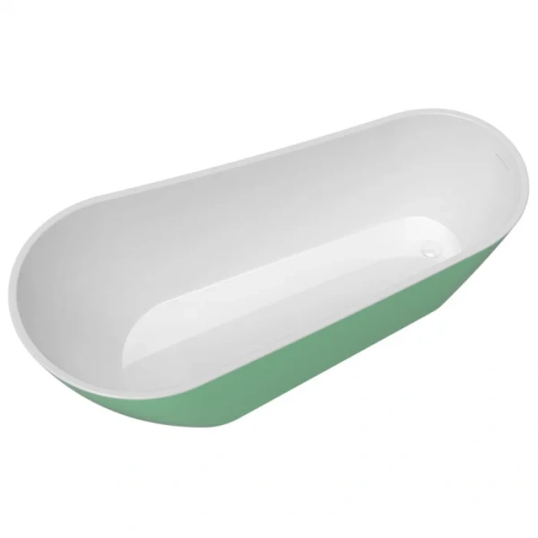 Ванна акриловая Delice Riviera 170х74 см зеленая матовая DLR440103G (детальная фотография), современныe, hi-tech