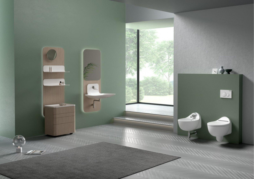 Раковина Creavit Foglia 80 см белая FG080-00CB00E-0000 (детальная фотография), подвесные, накладные (на столешницу), пристенные