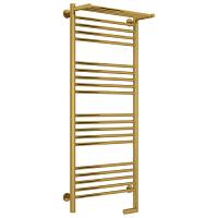 Полотенцесушитель электрический правый, с полкой цвет золото Сунержа Богема 2.0 1200х500