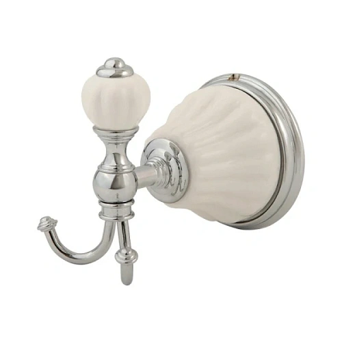 Крючок для ванной Migliore Olivia белая керамика, золото - фото 3