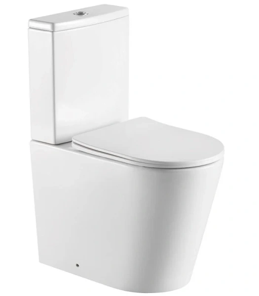 Унитаз компакт Акватек Оберон безободковый AQ1273S-00 (детальная фотография)