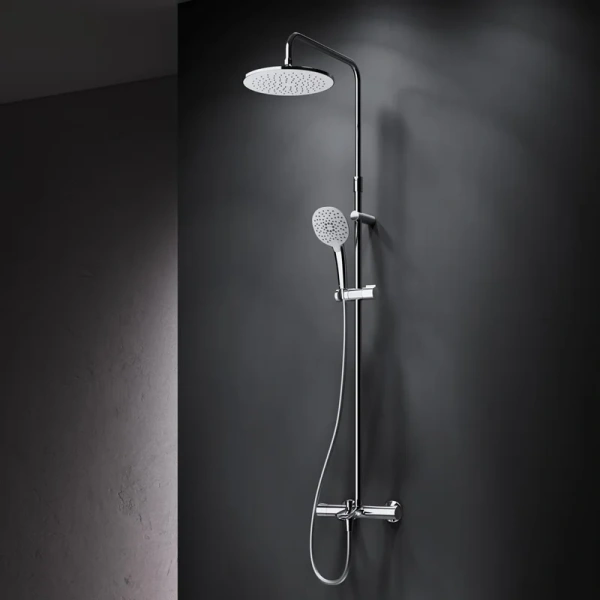 Душевая стойка Am.Pm Spirit 2.0 с термостатом F0770A510 (детальная фотография), с тропическим душем