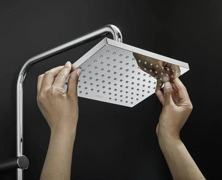 Душевая стойка Hansgrohe Vernis Shape хром 26319000 (детальная фотография), без излива