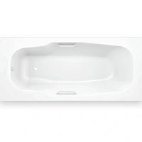 Ванна стальная BLB Atlantica HG B80JTH001 handles 180 x 80 см, с отв. для ручек, с шумоизоляцией