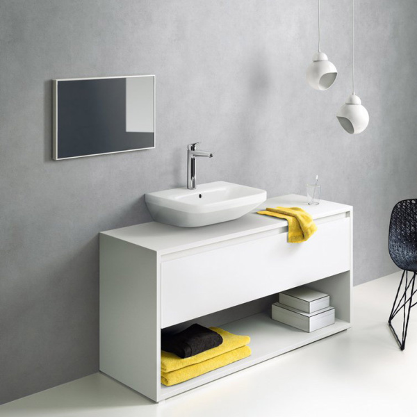 Смеситель для раковины Hansgrohe Logis однорычажный 71090000 (детальная фотография), с коротким изливом