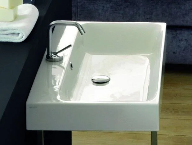 Раковина Kerasan Cento 60 см белая 353101*1 (детальная фотография), из санфарфора