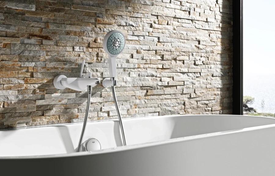 Смеситель для ванны, белая луна, Grohe Eurodisc Joy 23431LS0 (детальная фотография), для ванны