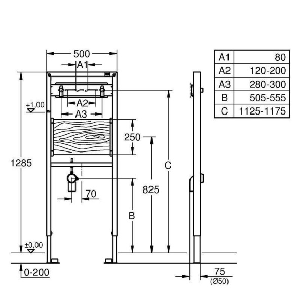 Схема (детальная фотография), для раковины