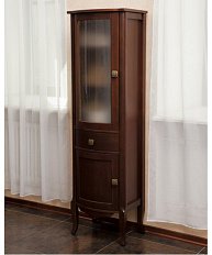 Шкаф, петли слева, цвет орех матовый, фурнитура бронза, La Beaute Joanna