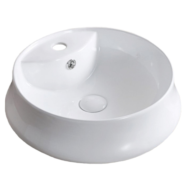 Раковина BelBagno 46 см керамическая круглая BB1398 (детальная фотография)